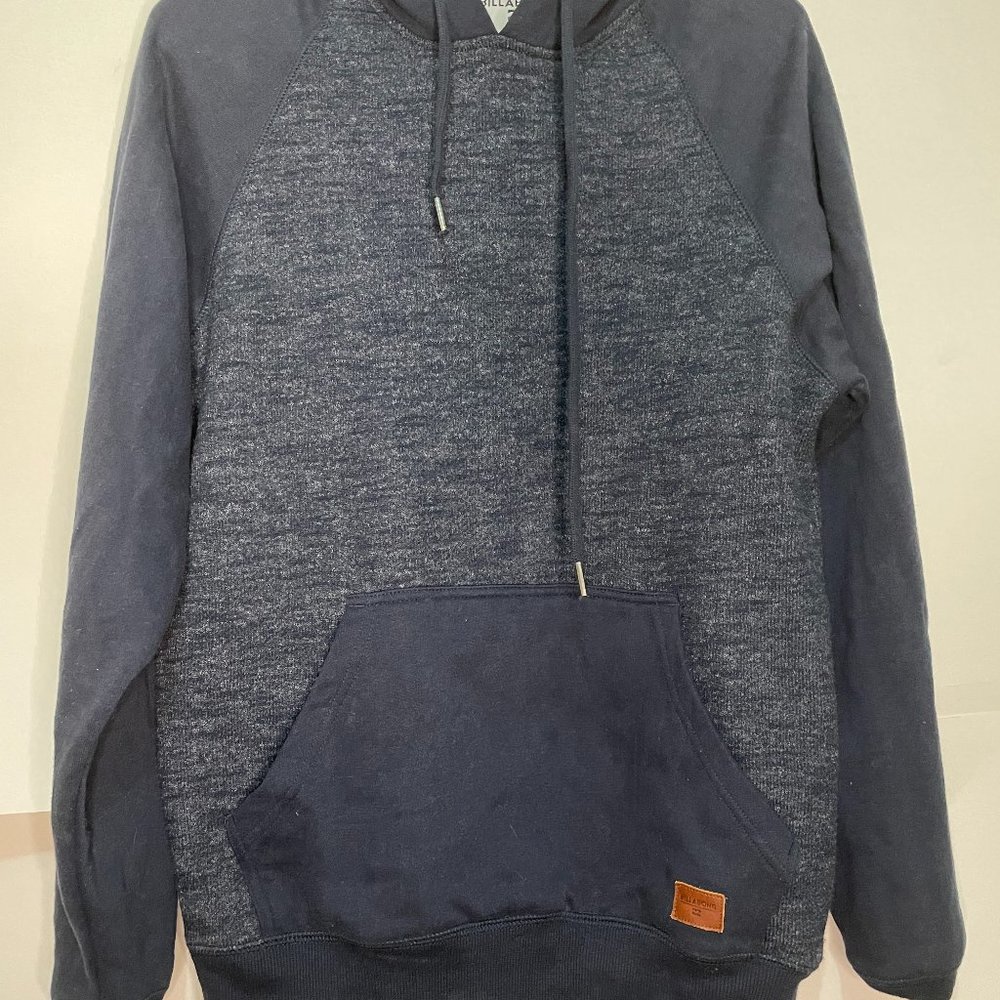 Billabong Hoodie Small Blue Hooded Knit Sweatshirt
